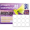 Lipdukai apvalūs 66mm A4 blizgūs 100 lapų