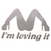 Lipdukas automobiliui Sticker I'm Loving It Moteris ant stiklo Auto
