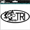 Lipdukas automobiliui Tri triathlon swim bike run 7x15