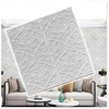 Lipni baltos spalvos sienų plokštės 3d tapetai Sl021 70x70cm