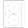 Lipnios cd/dvd etiketės, skersmuo 117 mm/skylė (17 mm), 2 etiketės lape, tinka rašaliniams/lazeriniams spausdintuvams, 200 vnt. pakuotė