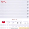 Lipnus kabelių kanalas 0,4 m, 12 vnt. pakuotė, mini kabelių kanalai laidams paslėpti, skirti visiems maitinimo kabeliams namuose ir biure, balti