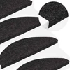 Lipnūs laiptų kilimėliai, 10vnt., antracito, 65x22,5x3,5cm