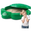Little Tikes SMĖLIO DĖŽĖ UŽDARAS VĖŽLIO ŽAISLŲ KONTEINERIS SU DANGČIU Žalias TIKES