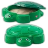 Little Tikes Žalia sodo smėlio dėžė vaikams + vėžlio dangtis 2 vietos dovana