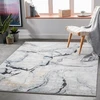 Livabliss Berlin modernus svetainės kilimas - abstraktus marmuro dizainas svetainei 120 x 170 cm, valgomajam, miegamajam - didelis marmurinis kilimas, minkštas trumpo plauko kilimas pilkos, mėlynos, dramblio kaulo spalvos