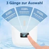 Livofloral Uv ultragarsinis valymo įrenginys dantų protezams, Uv ultragarsinis valiklis 45 khz / 255 ml / 3 laiko funkcijos nešiojamas ultragarsinis įrenginys dantų protezams papuošalams dantų šepetėlio galvutės tiesinimo prietaisui