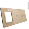 Livolo 3 modulių skydelis 2+1+g jungikliui ir lizdui