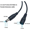 Liwinting 1 m / 3.28 pėdos Dc ilgintuvas 5.5 x 2.1 mm Dc jungiamasis kabelis Dc jungties kabelis Dc skirstytuvas iš tėviško į moterišką jungtį maitinimo šaltiniui, Led, Cctv kameros maitinimui ir 2 Dc keitikliams