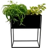 Loft metalinis gėlių stovas, 50cm dėžė, gėlių vazono stovas