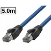 LogiLink Patchcord kat.8.1 Sftp/pimf ekranuotas Rj45-rj45 1:1 granatų spalvos 5m