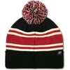 Logoshirt® Harry Potter I Hogwarts Express I Track 9 3/4 I Logo I Bobble Hat I Žieminė I Moterims ir vyrams I Megzta I Siuvinėta I Juoda/tamsiai Raudona/balta I Licencijuotas originalus dizainas, įvairiaspalvis