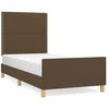 Lova Lovos rėmas su galvūgaliu 203x103x118/128cm tamsiai rudas