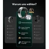 Lozltx išmanusis žiedas Android, kariniu būdu išbandytas titano dizainas ir Ip68, išmanusis žiedas, Jz5.0 lustas ir 0% matavimo paklaida Sgs sertifikuotas, fitneso žiedas, 22 kalbų palaikymas, išmanieji žiedai vyrams ir moterims, sidabrinis