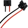 L&p Car Design H7 lemputės lizdas su laidu, kampuotas, Px26d
