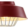 Lqwell® modernus pakabinamas šviestuvas E27, minimalistinis industrinis pakabinamas šviestuvas, vintažinis pakabinamas šviestuvas virtuvei, svetainei, miegamajam, valgomajam, kavinėms, metalinis sietynas, lubinis šviestuvas, matinė raudona