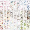 Luabue 54 vnt. scrapbooking lipdukų dekoratyviniai lipdukai su įvairiais raštais, skirti albumams, užrašinėms, dienoraščiams, nuotraukų albumams, kalendoriams, "pasidaryk pats" dekoracijoms, kulkų žurnalams