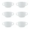 Lubiana Daisy 6x sultinio puodelis 300 ml 6 vnt. 6 asmenims, balta porcelianas