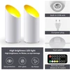 Lubinis šviestuvas Adiwo led uplight spot, grindų prožektorius, 2 led grindų šviestuvų rinkinys atmosferiniam akcentiniam apšvietimui, lubiniai šviestuvai, grindų lempa, reguliuojamas, šilta geltona,, šalta balta šviesa