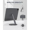 Lululook Sukamas magnetinis Ipad stovas, sulankstomas Ipad Pro stovas su 360° pasukamu pagrindu, aliumininis planšetinio kompiuterio stovas, skirtas Ipad Air 11 colių (2024), Ipad Pro 11 colių 1-os/2-os/3-ios/4-os kartos, Ipad Air 4-os/5-os kartos