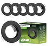 Lumiled 6x Įleidžiamas halogeninis lubinis šviestuvas, apvalus, fiksuotas, juodas, Gu10