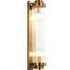 Luminex Brass Ionic - krištolinis sieninis šviestuvas - kolona, aukštis 60 cm