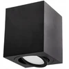 Luminex Lumiled Amat - L juodas kvadratinis reguliuojamas halogeninis spot šviestuvas Gu10 11,5cm