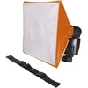 Lumiquest Softbox Iii Lq-119s, blykstės difuzorius ir šviesos minkštiklis, universalus klasikinis dizainas išorinėms fotoaparatų blykstėms su Ultrastrap, neoninė oranžinė
