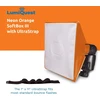 Lumiquest Softbox Iii Lq-119s, blykstės difuzorius ir šviesos minkštiklis, universalus klasikinis dizainas išorinėms fotoaparatų blykstėms su Ultrastrap, neoninė oranžinė