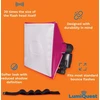 Lumiquest Softbox Iii Lq-119s blykstės difuzorius ir šviesos minkštiklis, universalus klasikinis dizainas išorinėms fotoaparatų blykstėms su Ultrastrap, neoninė rožinė