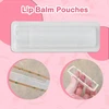 Lūpų balzamo pakavimo dėžutė pagaminta iš plastiko Chapstick tūbelių lizdinės plokštelės pakuotės su balta permatoma tuščia kortele permatomi laikikliai kupolai laikymo konteineris „pasidaryk pats“ dovanų rinkinys iš 10