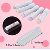 Lūpų balzamo pakavimo dėžutė pagaminta iš plastiko Chapstick tūbelių lizdinės plokštelės pakuotės su balta permatoma tuščia kortele permatomi laikikliai kupolai laikymo konteineris „pasidaryk pats“ dovanų rinkinys iš 10