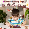 Lurnody sensorinė veiklos lenta, spalvų rūšiavimo sensorinis žaislas, dvipusė sensorinė žaidimų dėžė, silikoniniai fidget žaislai streso mažinimui, tinkama vaikams nuo 3 metų ir suaugusiems