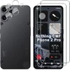 Lutree skirta Nothing Cmf Phone 2 Pro grūdinto stiklo ekrano apsaugai, 2 + 2 vienetai apsauginis stiklas + kameros apsauginė plėvelė, 9h kietumas Hd ekrano apsauga, be burbuliukų, apsauga nuo įbrėžimų