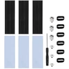M.2 ssd aliuminio radiatorius su varžtais ir šilumą laidžiais silikoniniais padeliais, aušintuvo rinkinio radiatorius, radiatorius 2280 pcie nvme cpu aušinimas, skirtas m.2 aušintuvo nešiojamiesiems ir stacionariems kompiuteriams, 70x22x3mm, 3 rinkiniai