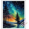 Mafenr Art paveikslas pagal skaičius suaugusiems, peizažas, paveikslas pagal skaičius peizažas dekoravimui ir dovanoms, (40 x 50 cm), be rėmo