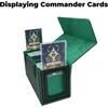 Magic The Gathering Thequotium mtg commander deck dėžutė, vietos daugiau nei 200 kortelių, 3-in-1 kortų dėklas, stiprus magnetinis kortų organizatorius magic commander tcg ccg, 4 skirtukai