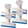 Magnamagnet magnetinis metalinis spaustukas, dideli magnetiniai spaustukai, magnetai su spaustukais šaldytuvui, stiprūs magnetai magnetinei lentai, mokyklai, biurui ir lentai, 4 vnt.