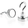 Magnetastico® | 1 neodimio N35 magnetinis kabliukas, 16 mm Ø | Laikymo galia 5,5 kilogramo | 1 neodimio kablio magnetas, padengtas cinku ir labai stiprus