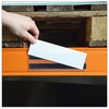 Magnetiniai etikettenhalter, skirti įstumiamoms etiketėms, 1000 mm pločio / bilietų laikikliai / etikečių laikikliai (18 mm aukščio, skaidrūs, 10 vnt.)