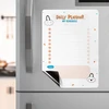 Magnetinis dienos planuoklis, magnetinis darbų sąrašas šaldytuvui, A4 formato valoma lenta namų biurui, oranžinė