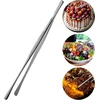 Maisto gaminimo pincetai, nerūdijantis plienas, ilgi 30 cm, profesionalūs maisto gaminimo pincetai, kepsninės pincetai skirti maisto gaminimui, kepimui ant grotelių ir kepimui, bbq kepsninės pincetai