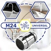 Maišytuvo aeratorius su jungtimi M24, chromuotas žalvaris Monteral