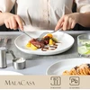 Malacasa Reg 6 vnt. 26,7 cm gilios lėkštės, kreminės baltos