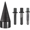 Grąžtas Malkų skaldymo kūgis Drill Cone 32 mm su 3 kotais
