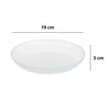 Malwo 50x bespalvis plastmasinis stovas gėlių vazonams orchidėjoms 19cm