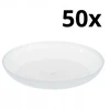 Malwo 50x bespalvis plastmasinis stovas gėlių vazonams orchidėjoms 19cm