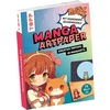Manga meno popierius Din A6 formatu. Su garso žodžių piešimo mokykla. 75 rašymo lapai (din A5, 220 g/m²), 25 dizainų, 16 puslapių garso žodžių piešimo kursas, minkštas viršelis