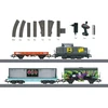 Märklin start up pradinis rinkinys "batman", 29828, modelinis geležinkelis, H0 vėžė, lokomotyvo pradinis rinkinys, vagonas, bėgiai ir valdymo blokas