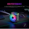 Mars Gaming Mcpu33, dvigubas Frgb Cpu aušintuvas, 3 heatpipes Hct, Tdp 140w, itin tylus Pwm 11 cm ventiliatorius